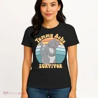 Tummy Ache Survivor Cat Women's T-Shirt thumb 4