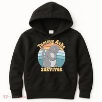 Tummy Ache Survivor Cat Kids Hoodie thumb 0
