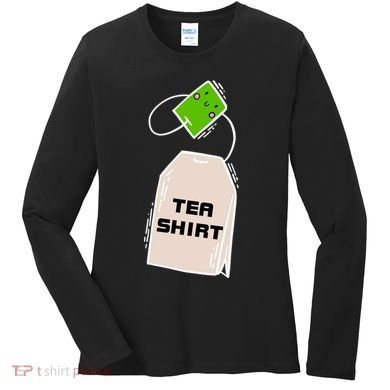Tea Shirt Cute Tea Bag Women's Long Sleeve Shirt