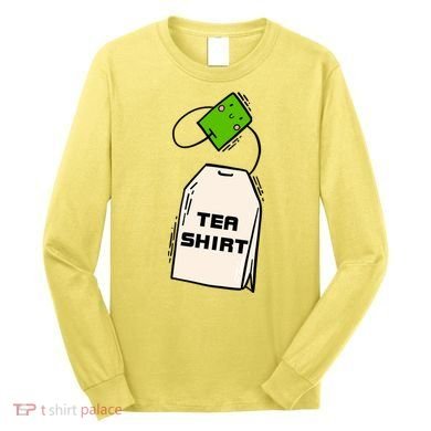 Tea Shirt Cute Tea Bag Long Sleeve Shirt