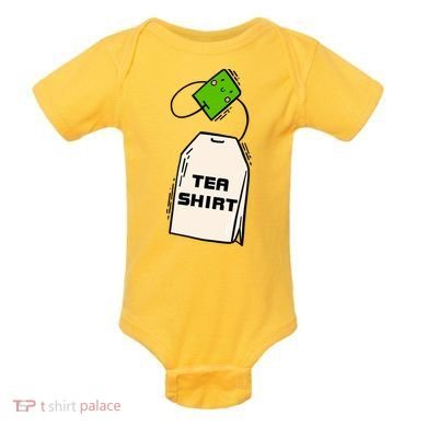 Tea Shirt Cute Tea Bag Baby Bodysuit