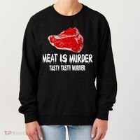 Tasty Meat Is Murder Women's Sweatshirt thumb 0