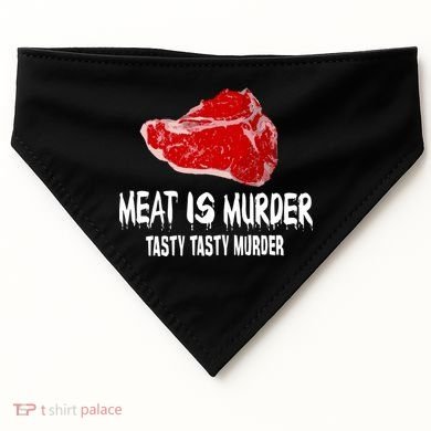 Tasty Meat Is Murder USA-Made Doggie Bandana