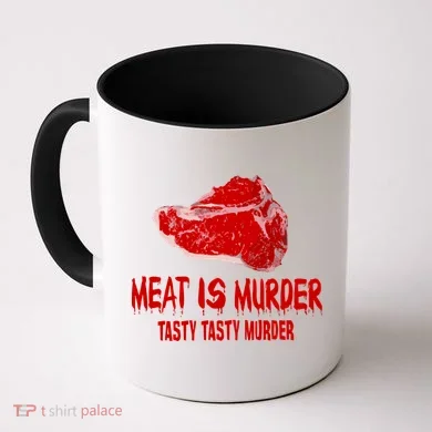 Tasty Meat Is Murder Coffee Mug