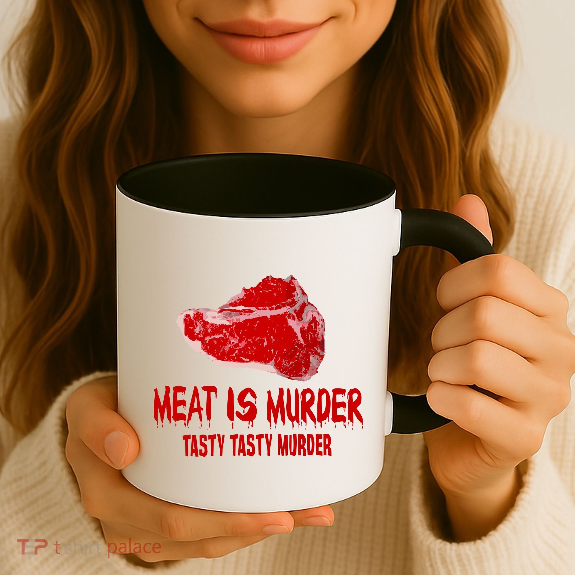 Tasty Meat Is Murder Coffee Mug