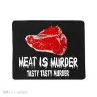 Tasty Meat Is Murder Mousepad thumb 0