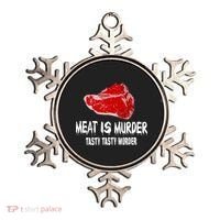 Tasty Meat Is Murder Ornament thumb 0