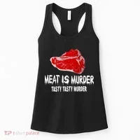 Tasty Meat Is Murder Women's Tank Top thumb 0