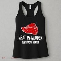 Tasty Meat Is Murder Women's Tank Top thumb 3