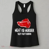 Tasty Meat Is Murder Women's Tank Top thumb 3