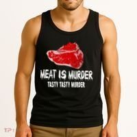 Tasty Meat Is Murder Tank Top thumb 3