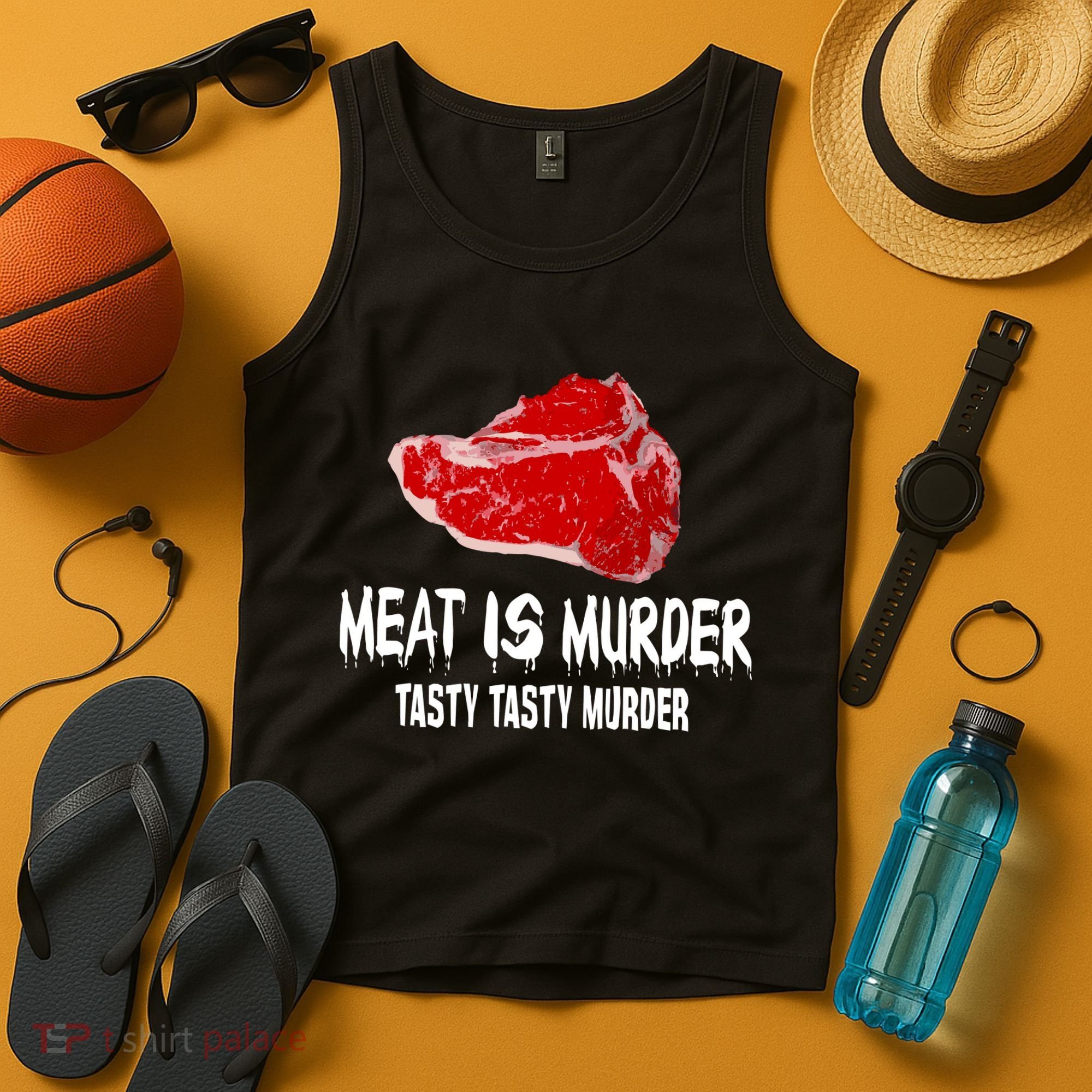 Tasty Meat Is Murder Tank Top