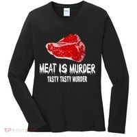 Tasty Meat Is Murder Women's Long Sleeve Shirt thumb 0