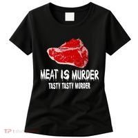 Tasty Meat Is Murder Women's T-Shirt thumb 0