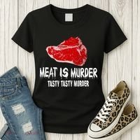Tasty Meat Is Murder Women's T-Shirt thumb 3