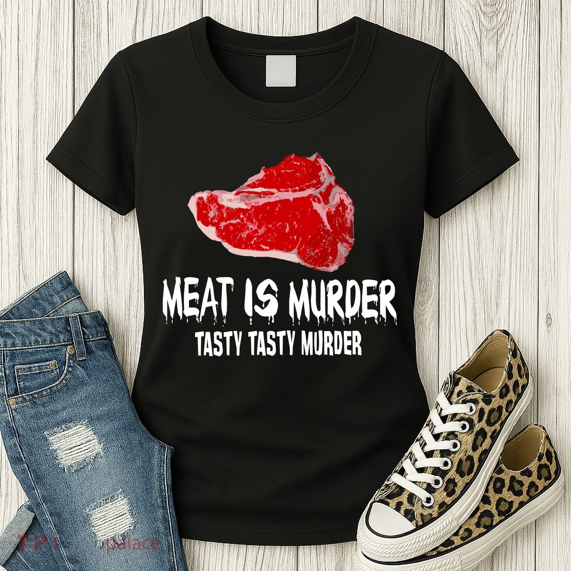 Tasty Meat Is Murder Women's T-Shirt