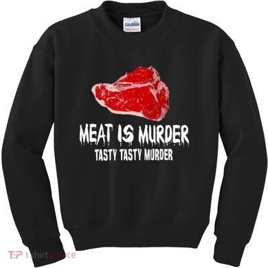 Tasty Meat Is Murder Kids Sweatshirt