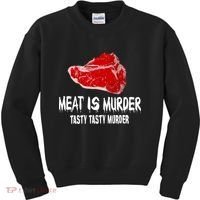 Tasty Meat Is Murder Kids Sweatshirt thumb 0