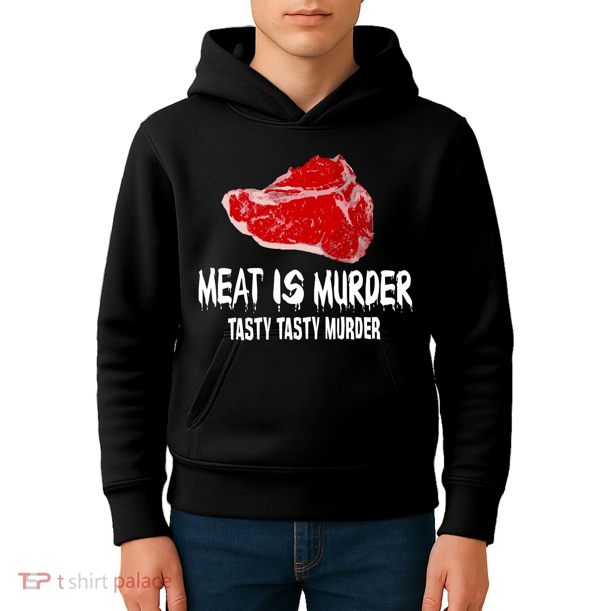 Tasty Meat Is Murder Kids Hoodie