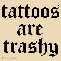 Tattoos Are Trashy Tote Bag thumb 4