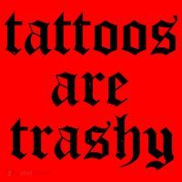 Tattoos Are Trashy Santa Hat thumb 1