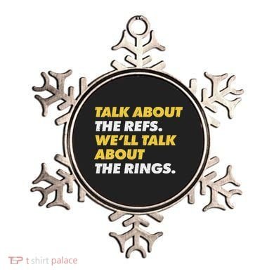 Talk About The Refs WeLl Talk About The Rings Kc Fan Ornament
