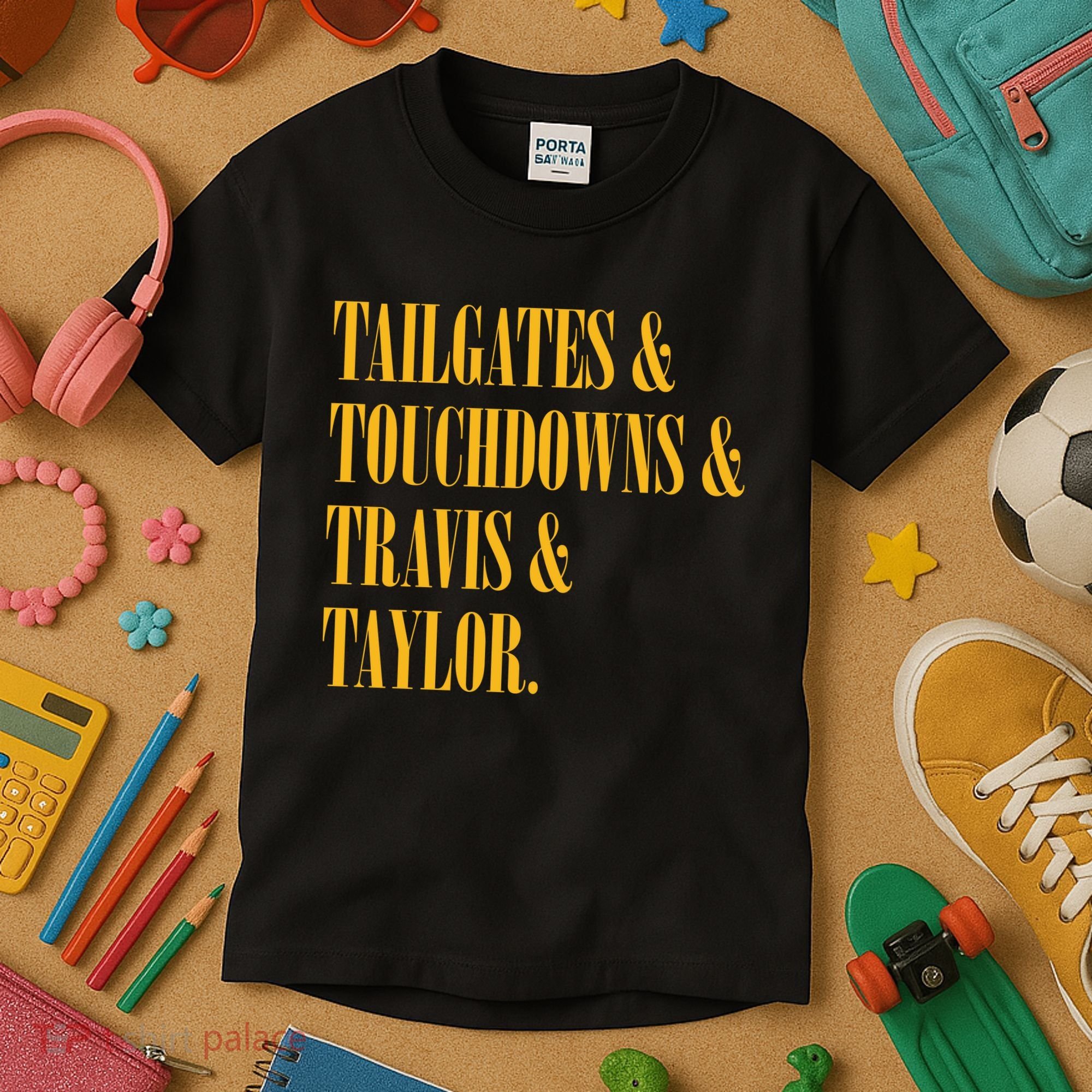 Tailgates And Touchdowns Kids T-Shirt