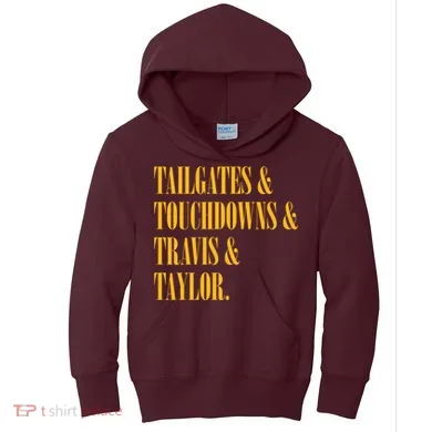 Tailgates And Touchdowns Kids Hoodie
