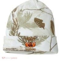 Turkey And Touchdowns Thanksgiving Football Kati Licensed 12" Camo Cuffed Beanie thumb 0
