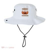 Turkey And Touchdowns Thanksgiving Football Bucket Hat thumb 0