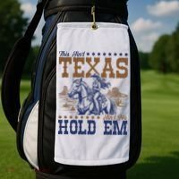 This Ain't Texas Ain't No Hold Em  Golf Towel thumb 2
