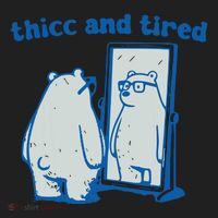 Thicc And Tired Bear Women's Sweatshirt thumb 2