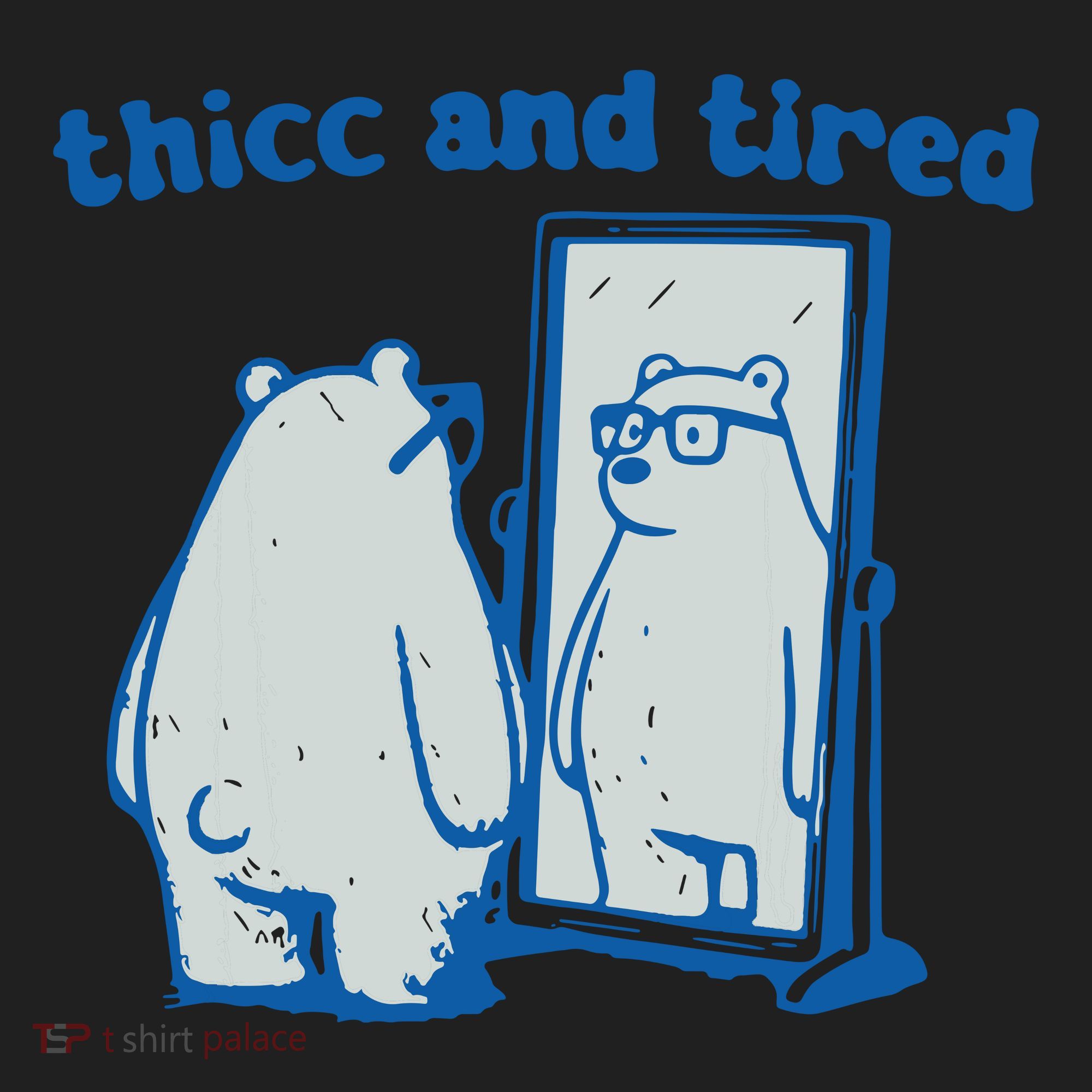 Thicc And Tired Bear Women's Sweatshirt