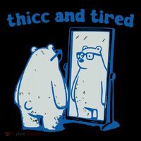 Thicc And Tired Bear Coaster thumb 2