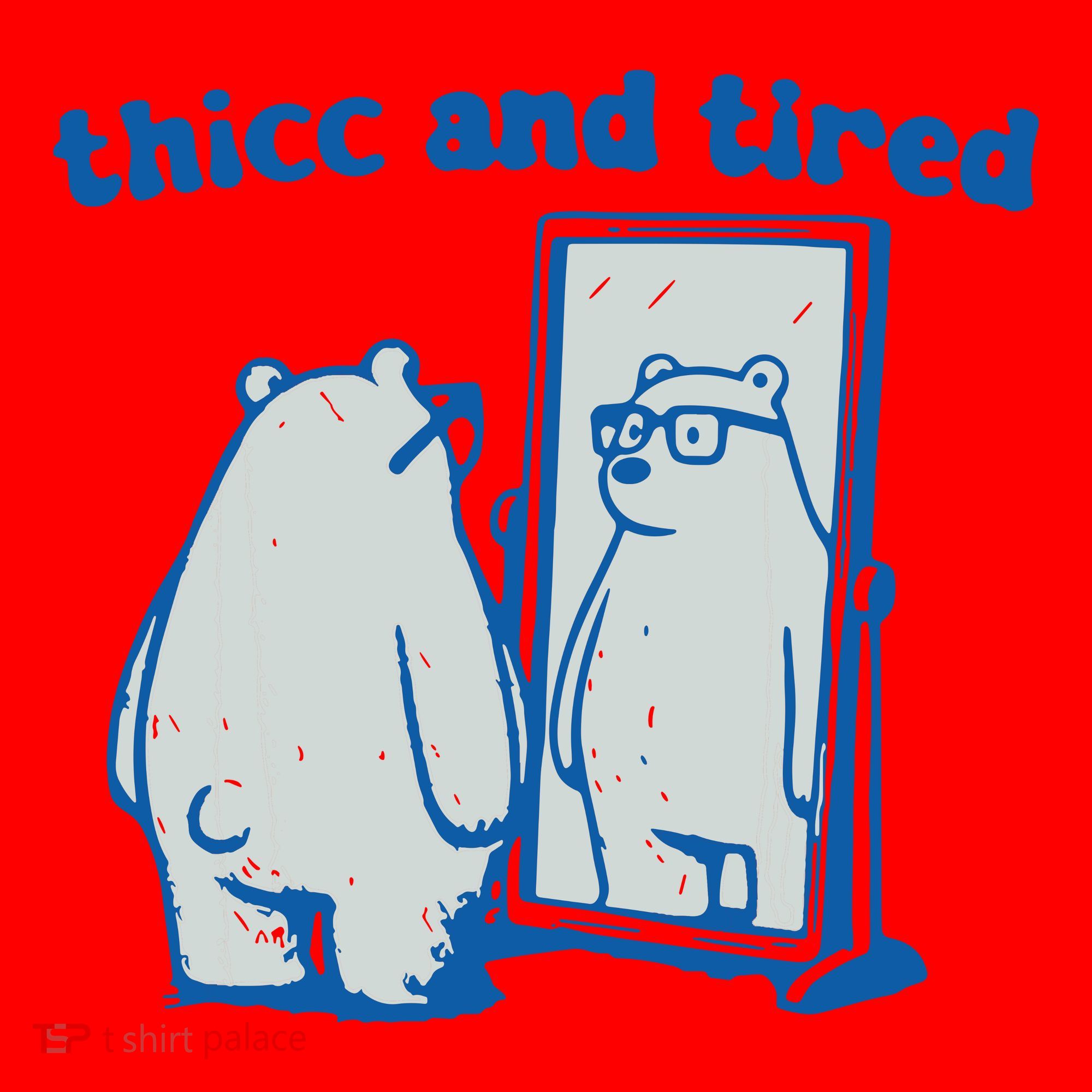 Thicc And Tired Bear Santa Hat