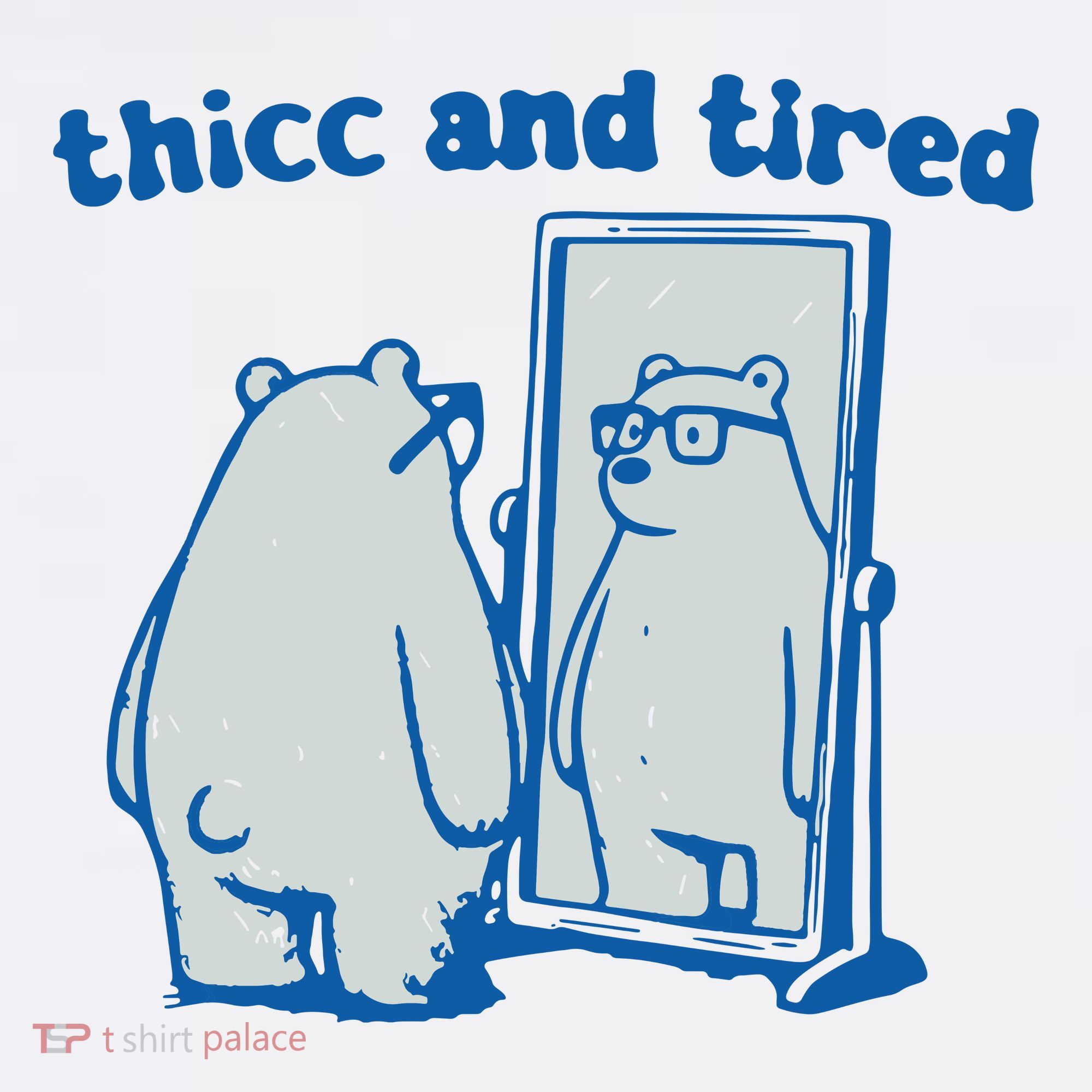 Thicc And Tired Bear Button