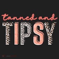 Tanned And Tipsy Summer Funny Beach Taned And Tipsy Summer Tip Women's Sweatshirt thumb 2