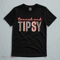 Tanned And Tipsy Summer Funny Beach Taned And Tipsy Summer Tip T-Shirt thumb 5