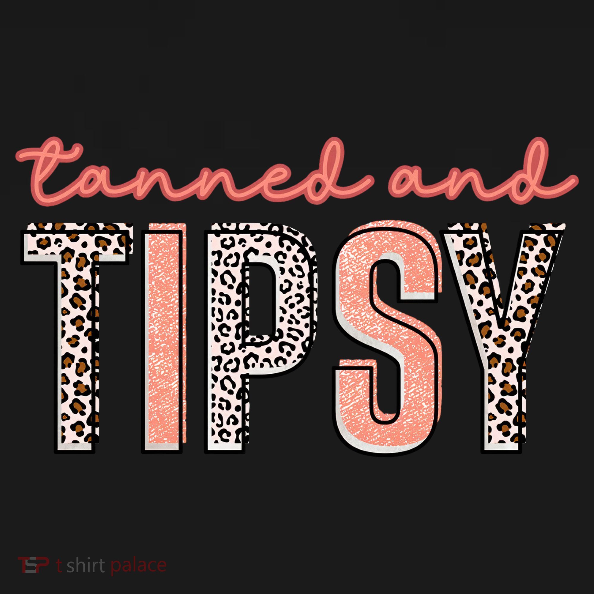 Tanned And Tipsy Summer Funny Beach Taned And Tipsy Summer Tip T-Shirt