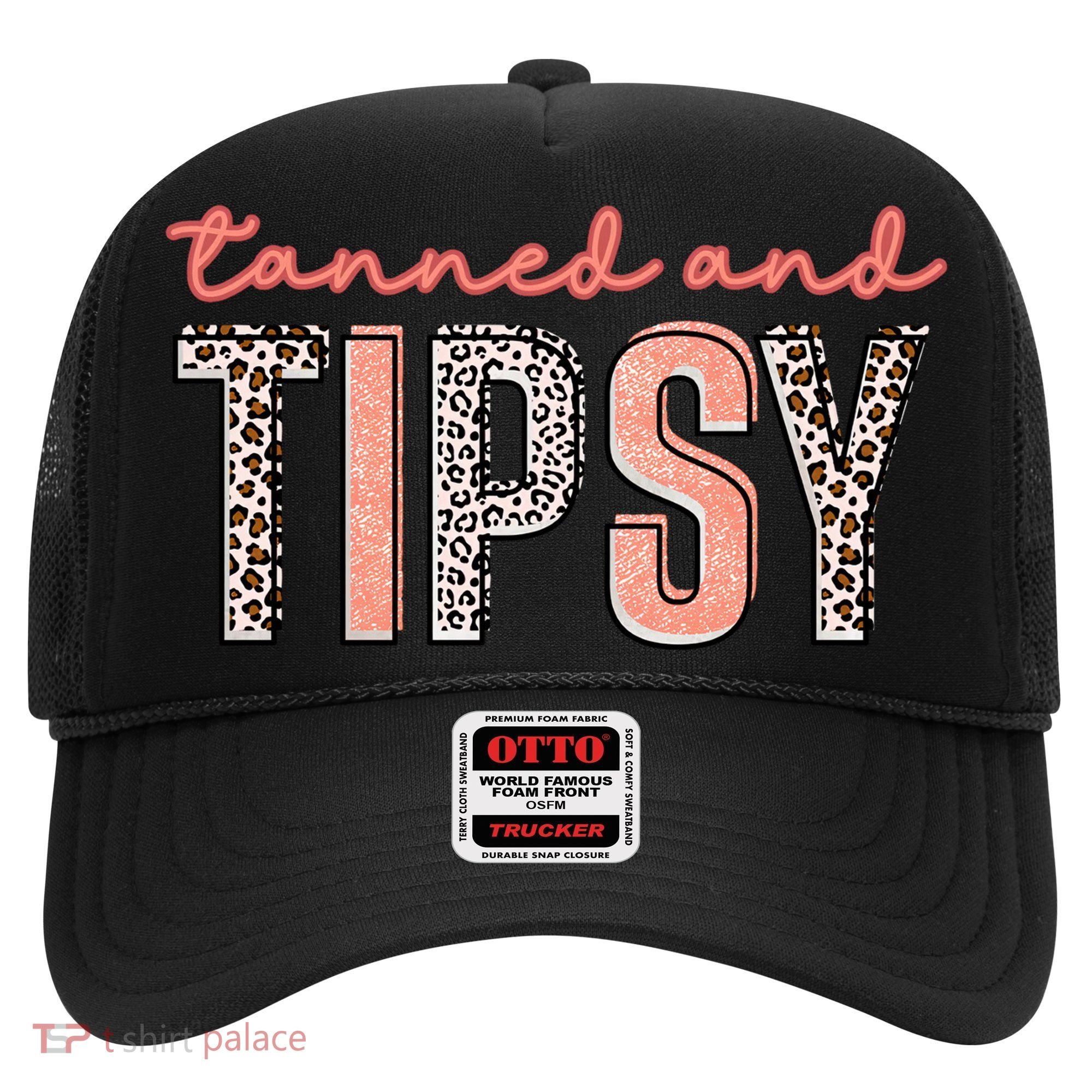 Tanned And Tipsy Summer Funny Beach Taned And Tipsy Summer Tip Hat
