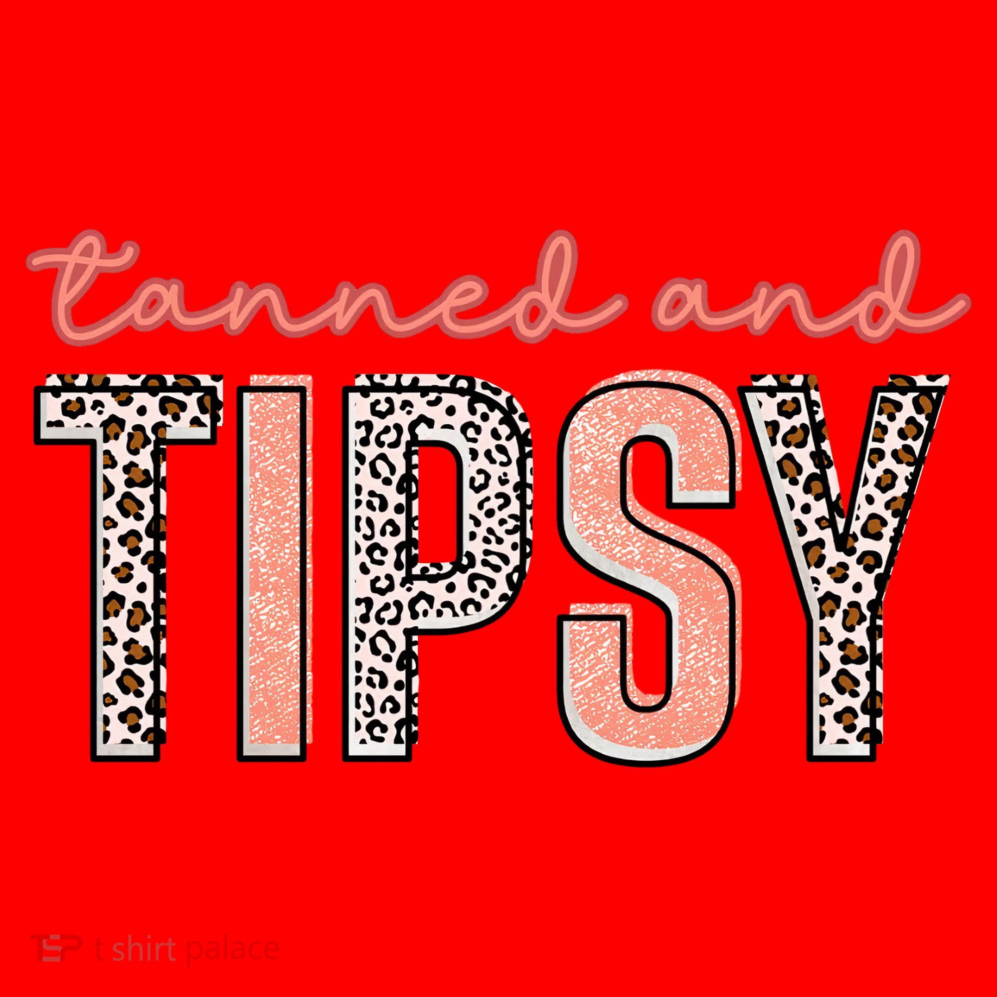 Tanned And Tipsy Summer Funny Beach Taned And Tipsy Summer Tip Santa Hat