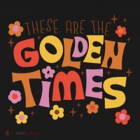 These Are The Golden Times Floral Quote Coaster thumb 2