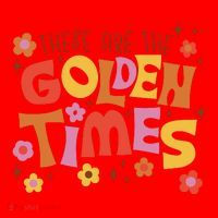 These Are The Golden Times Floral Quote Santa Hat thumb 1
