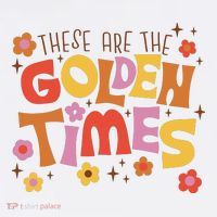 These Are The Golden Times Floral Quote Polo thumb 3
