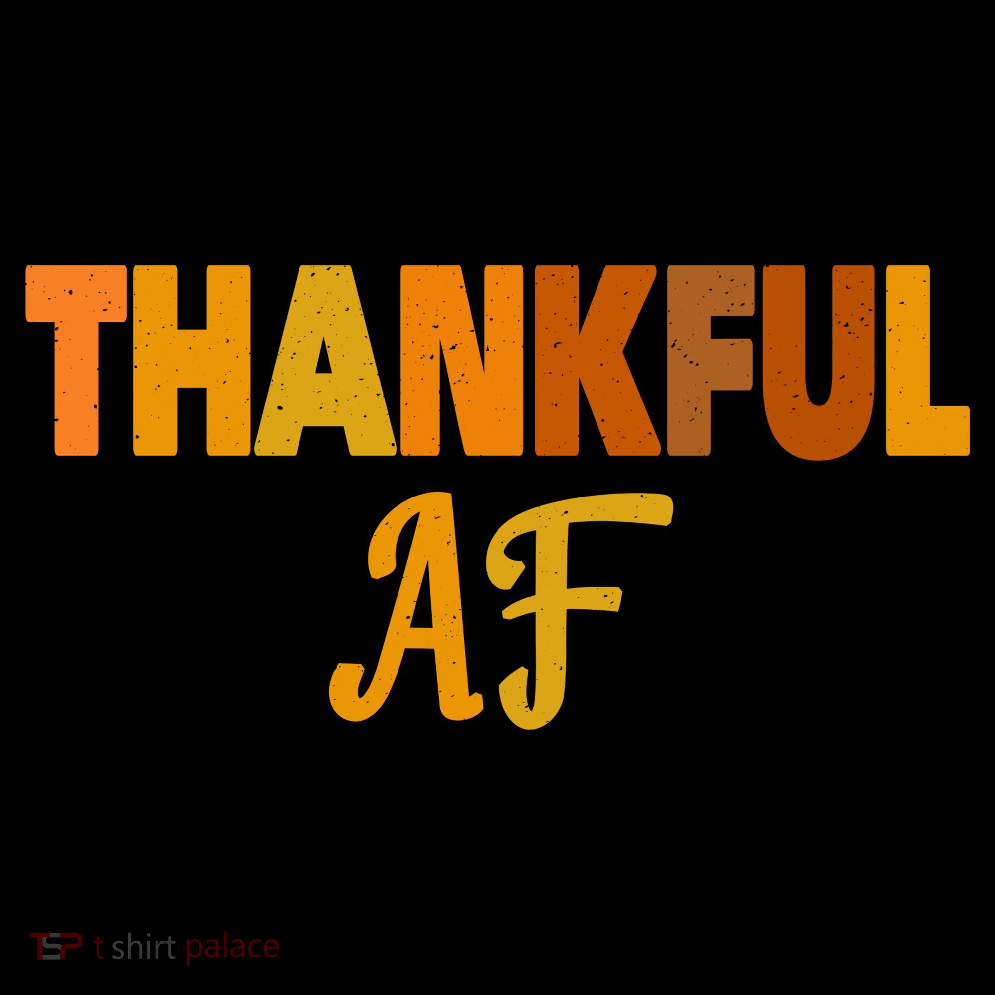 Thankful AF Turkey Trot Gift Funny Thanksgiving Women's Hoodie