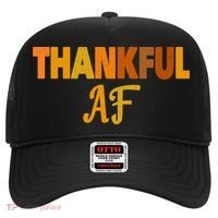 Thankful AF Turkey Trot Gift Funny Thanksgiving Hat thumb 0