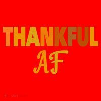 Thankful AF Turkey Trot Gift Funny Thanksgiving Santa Hat thumb 1