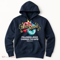 Twists And Turns VBS Follow Jesus Change The Games Hoodie thumb 0