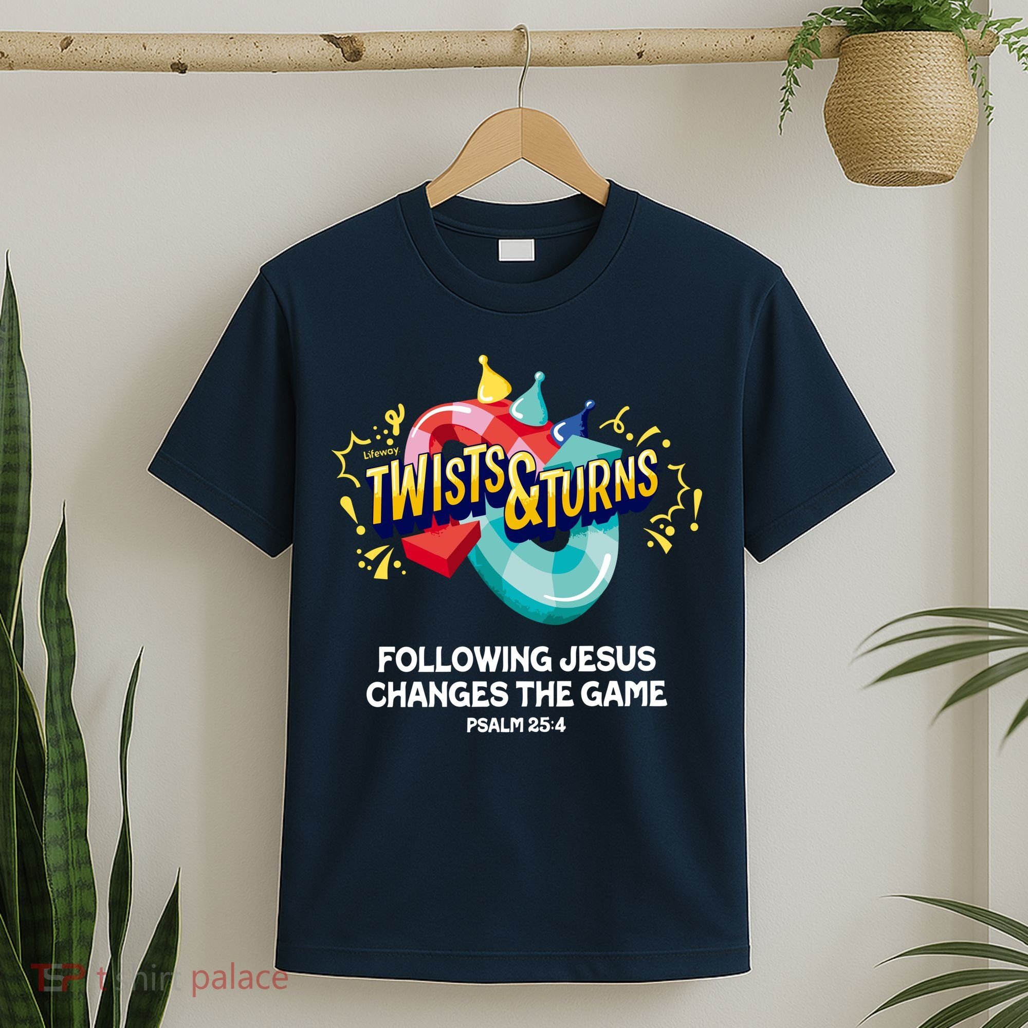 Twists And Turns VBS Follow Jesus Change The Games T-Shirt