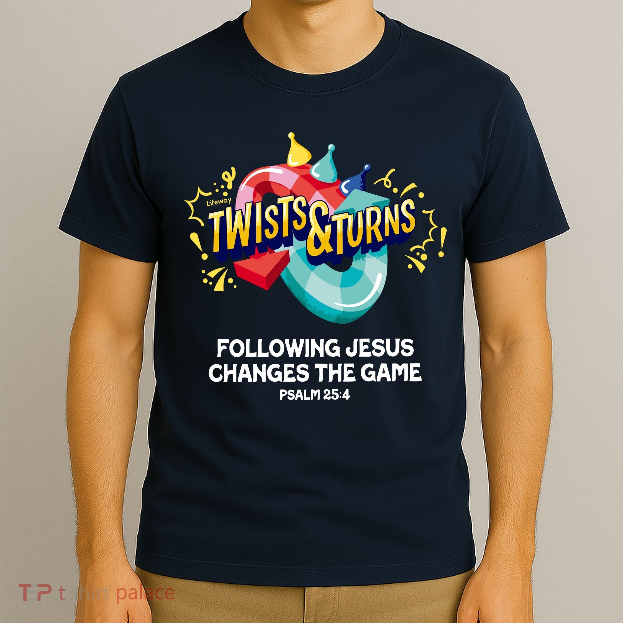 Twists And Turns VBS Follow Jesus Change The Games T-Shirt
